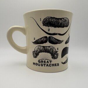 Great Moustaches Coffee Mug The Unemployed Philosphers Guild (SKU: 287MI)